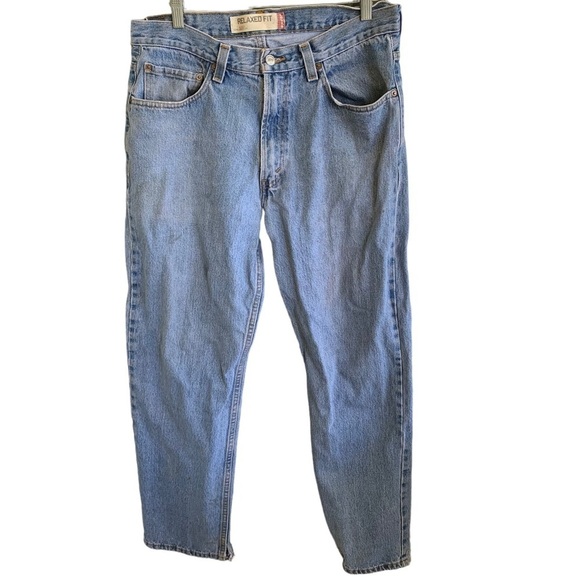 Men’s Levi’s Relaxed Fit 550 Blue Jeans Size 34 x 32 Denim - Picture 1 of 7